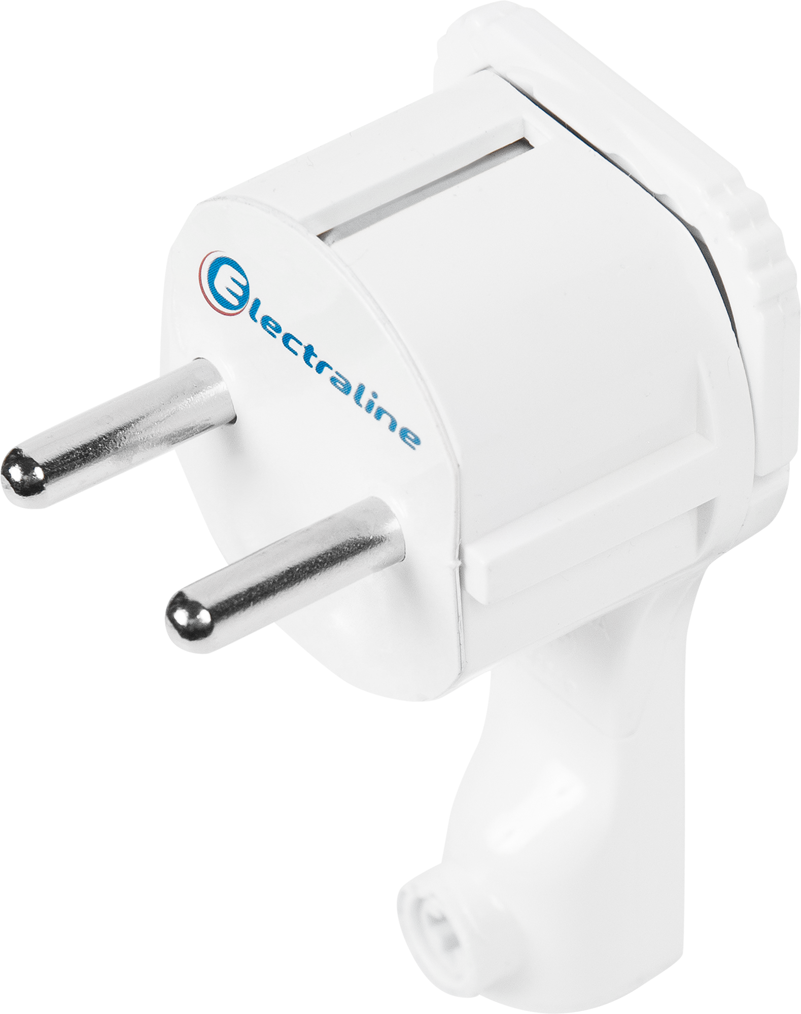 Изображение товара Вилка с заземлением за шкаф белая для внутреннего использования 16 А