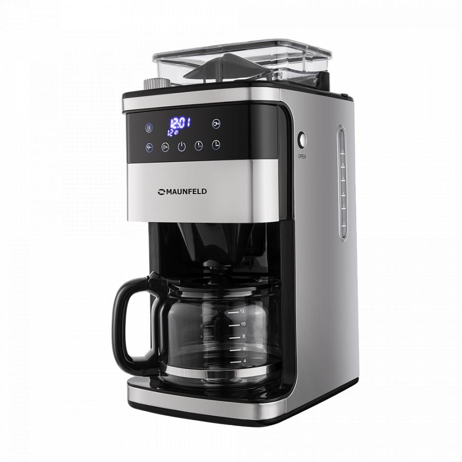 Изображение товара Кофемашина капельного типа Maunfeld MF-723S с кофемолкой