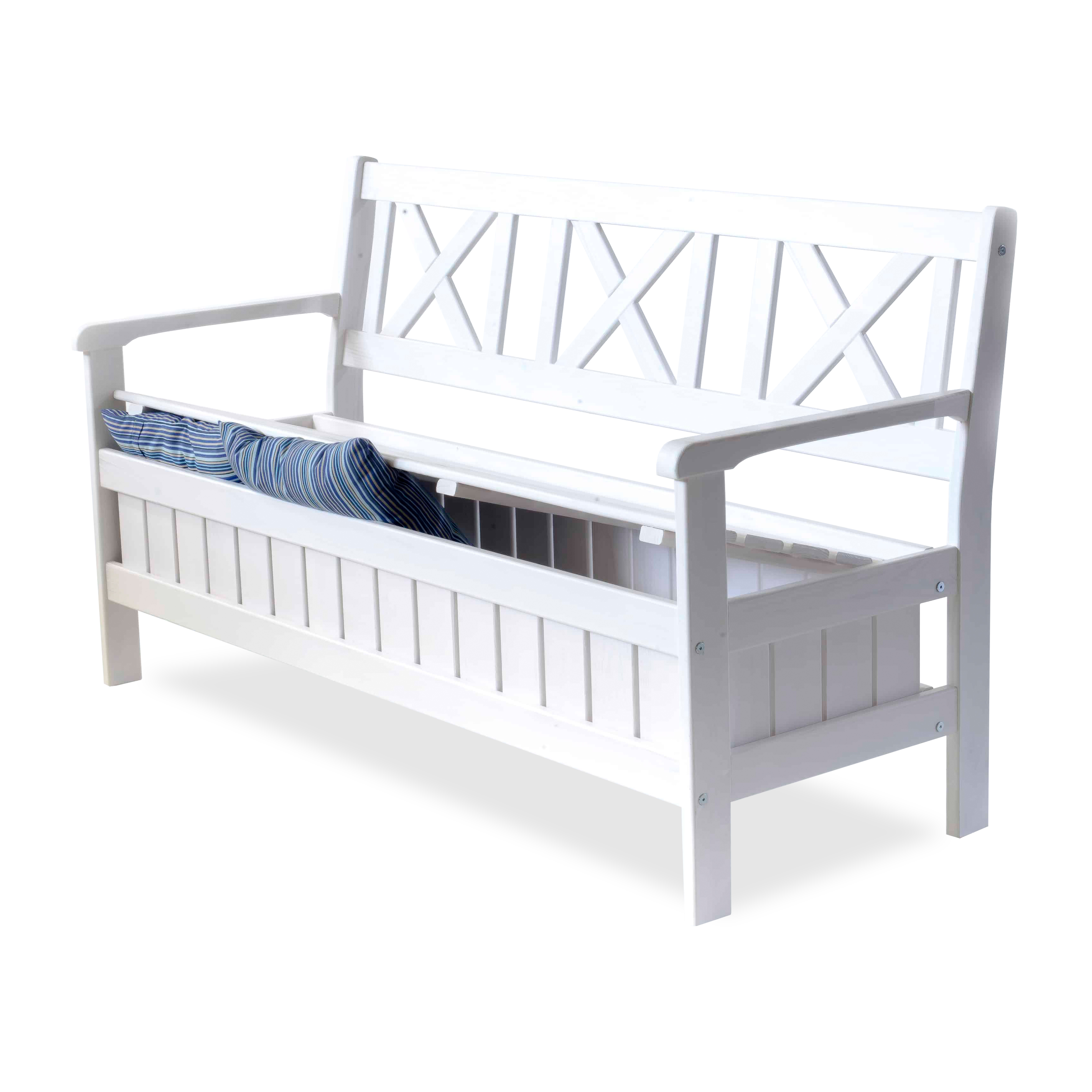 Изображение товара Лавочка трёхместная Больмен с ящиком 160x62x89 см для сада и дачи