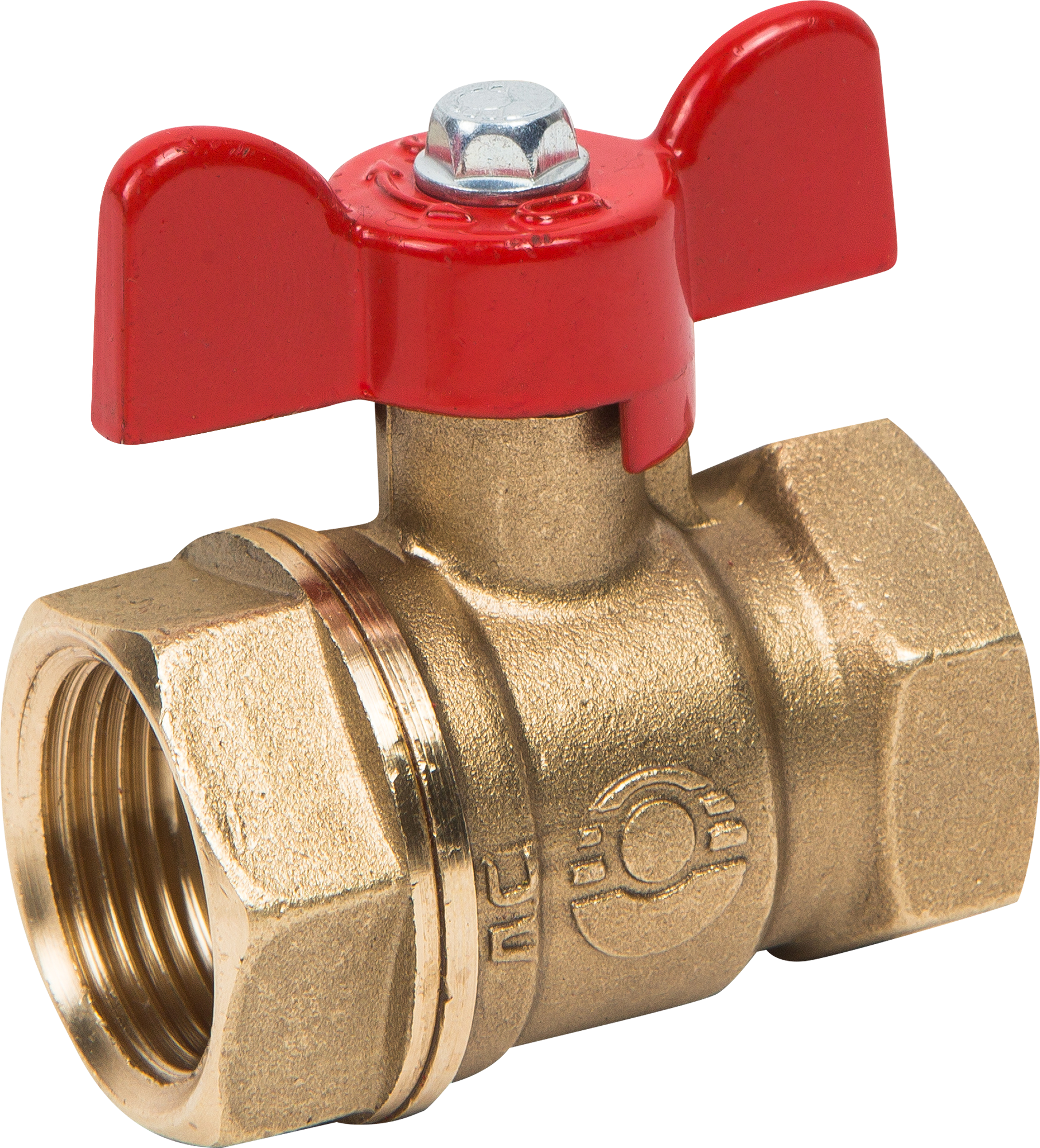 Изображение товара Кран шаровой Valfex DN20 PN24 3/4" латунный с ручкой бабочка