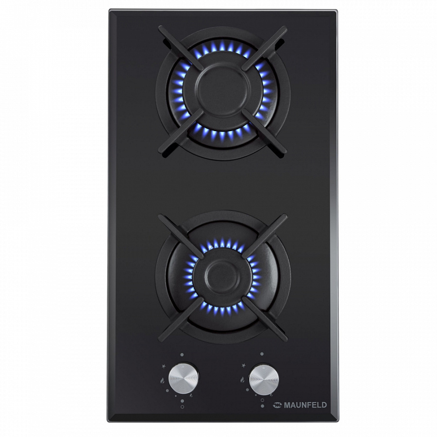 Изображение товара Газовая варочная панель Maunfeld EGHG.32.1CB-G 29 см 2 конфорки черная