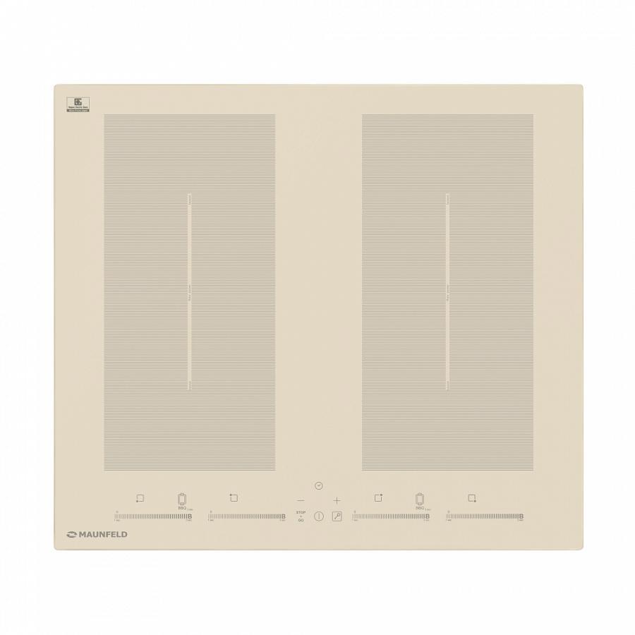 Изображение товара Индукционная варочная панель Maunfeld EVI.594.FL2S-BG 60 см 4 конфорки бежевый