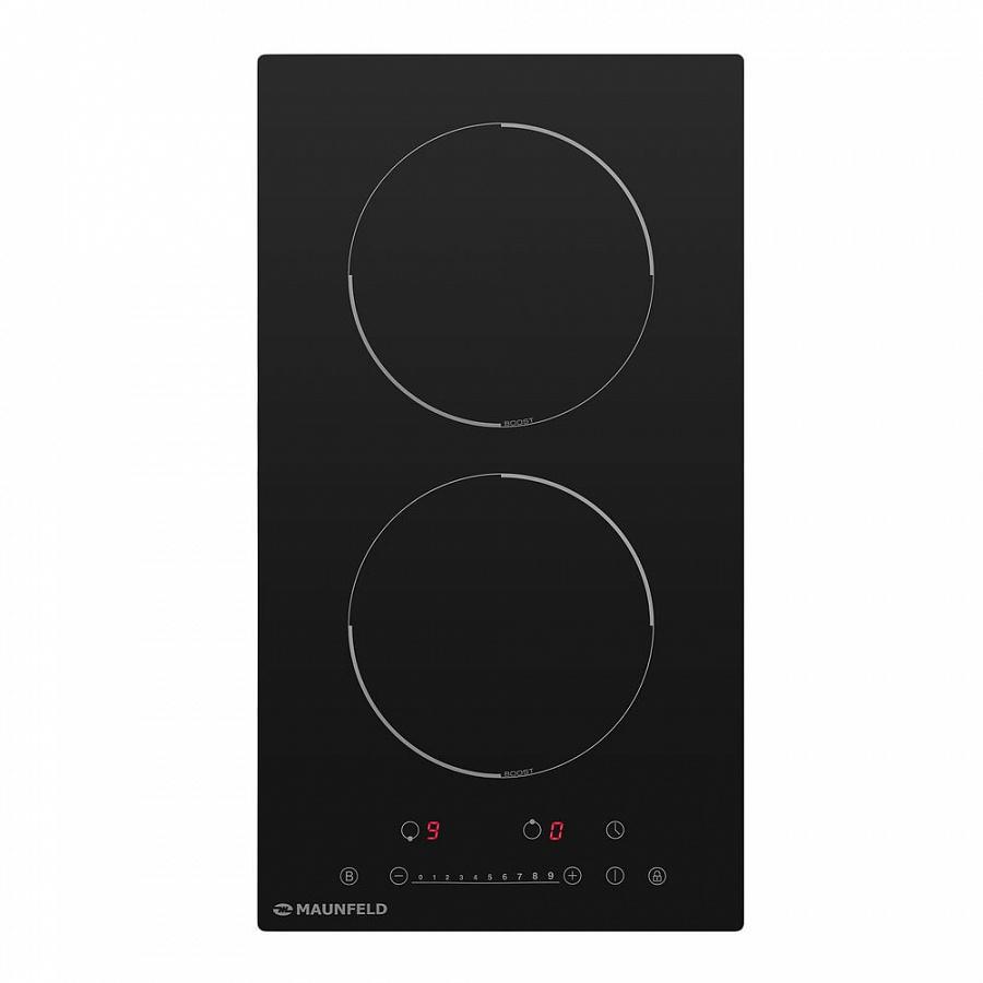 Изображение товара Индукционная варочная панель Maunfeld EVI.292F-BK 30 см 2 конфорки цвет черный