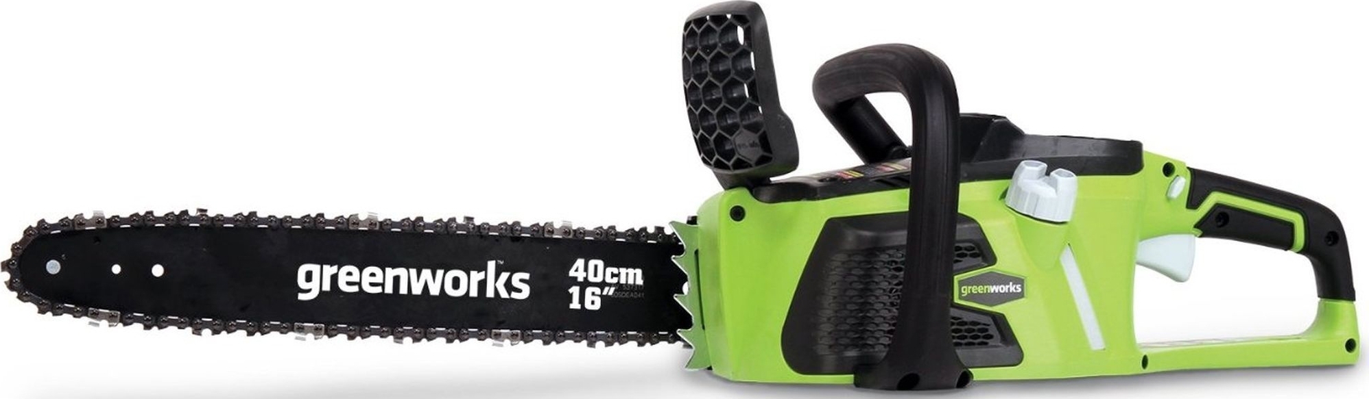 Изображение товара Аккумуляторная пила GreenWorks, 40 В шина 40 см АКБ и ЗУ не в комплекте