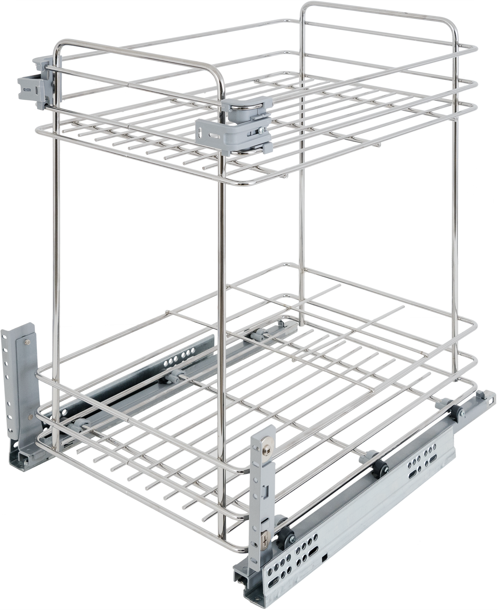 Изображение товара Выдвижная корзина Aff с доводчиком 40 см хром для кухни