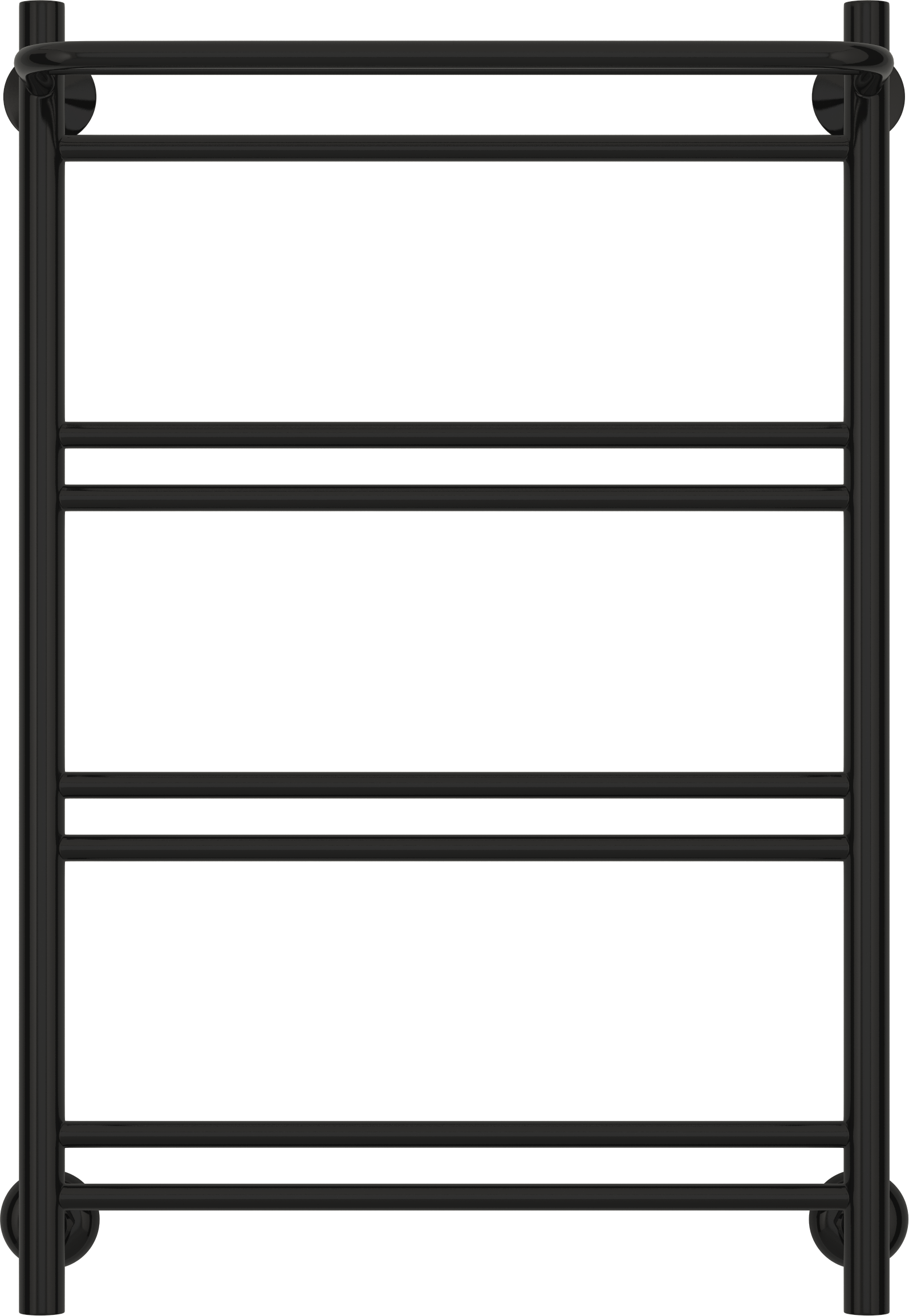 Изображение товара Полотенцесушитель водяной с полкой Сунержа ВПС-51П 80x50 мм нержавеющая сталь c полимерным покрытием 3/4" цвет чёрный