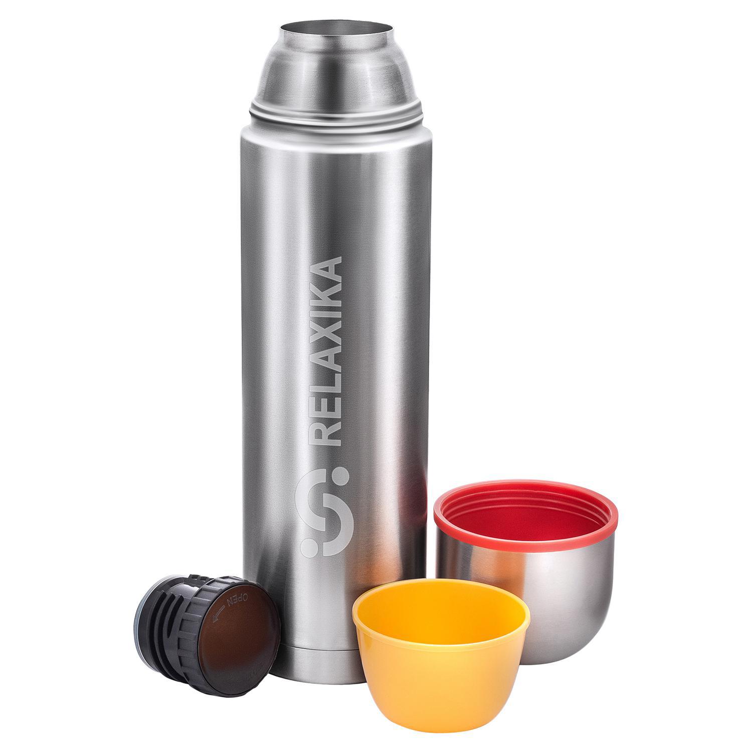 Изображение товара Термос Relaxika R102 1200 мл нержавеющая сталь двойные стенки вакуумная изоляция
