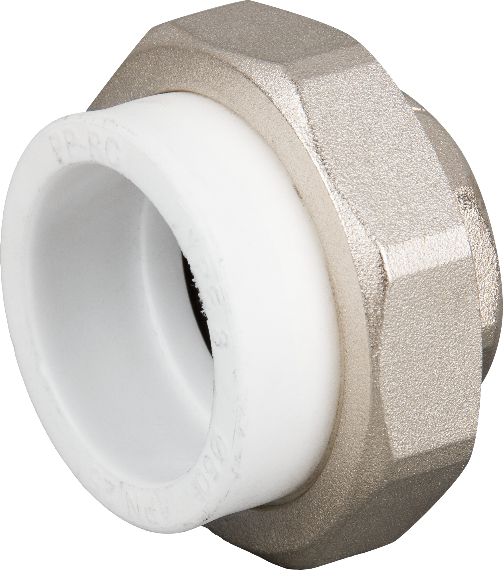 Изображение товара Муфта разъемная Ростерм 1 1/2"x50 мм ВР из полипропилена для систем воды