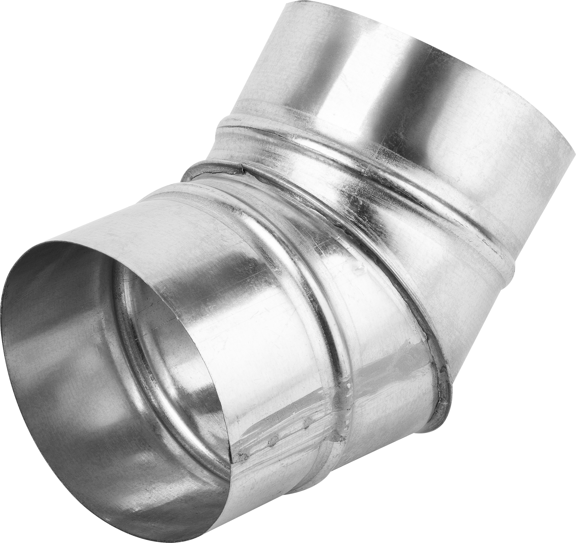 Изображение товара Отвод для круглых воздуховодов Ore 125 мм 45 градусов металл