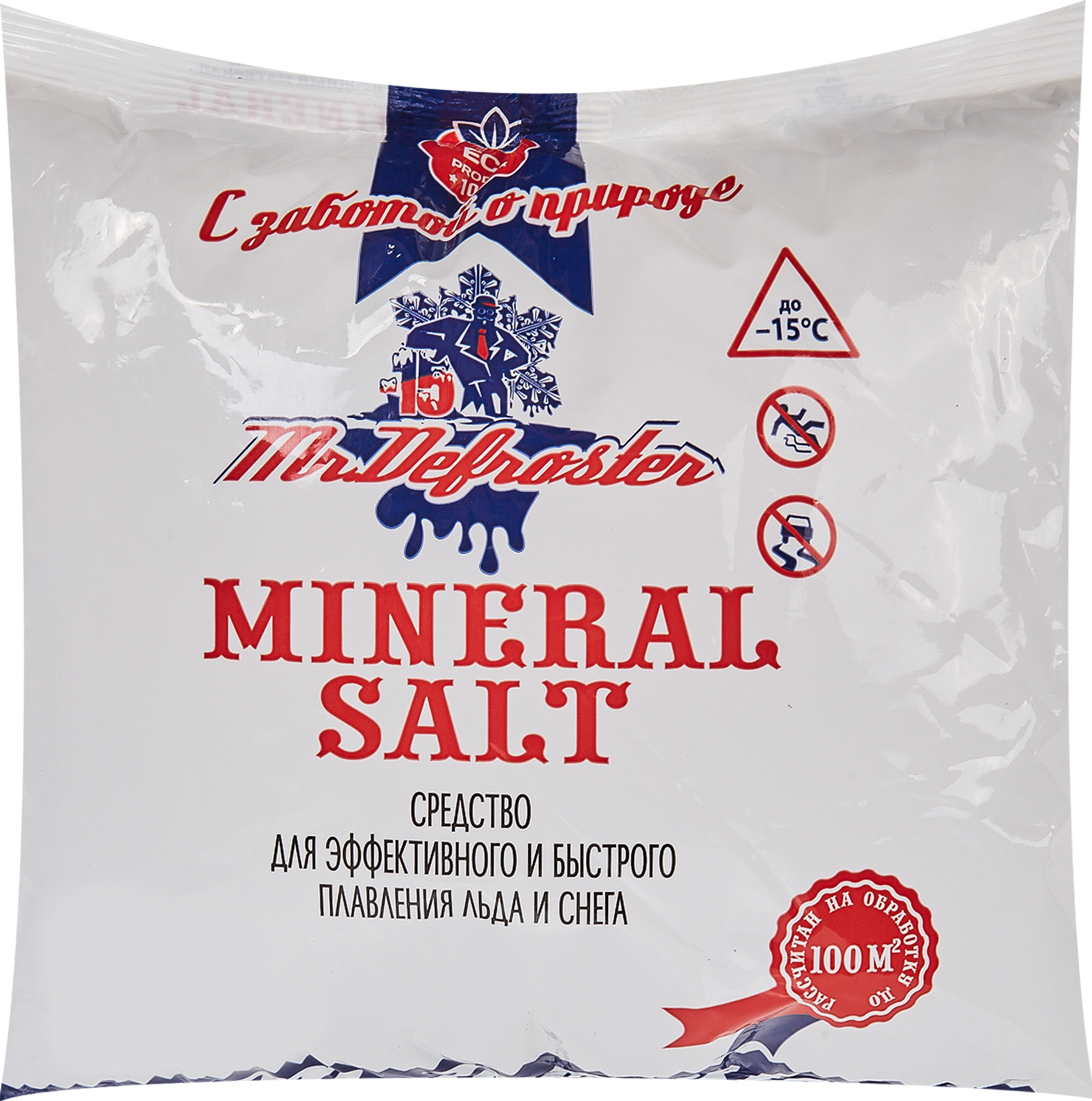 Изображение товара Минеральная соль 3 кг противогололедное средство для дорог и тротуаров