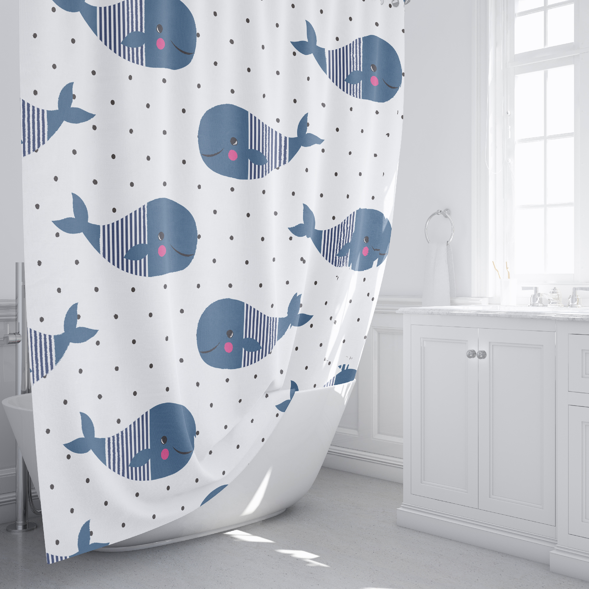 Изображение товара Штора для ванной Fixsen Drop 180x200 см полиэстер водоотталкивающая