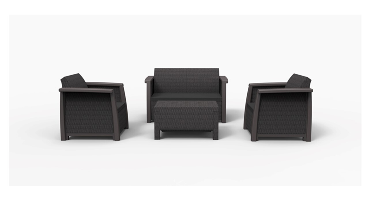 Изображение товара Набор садовой мебели Keter New Kansas set для отдыха на свежем воздухе