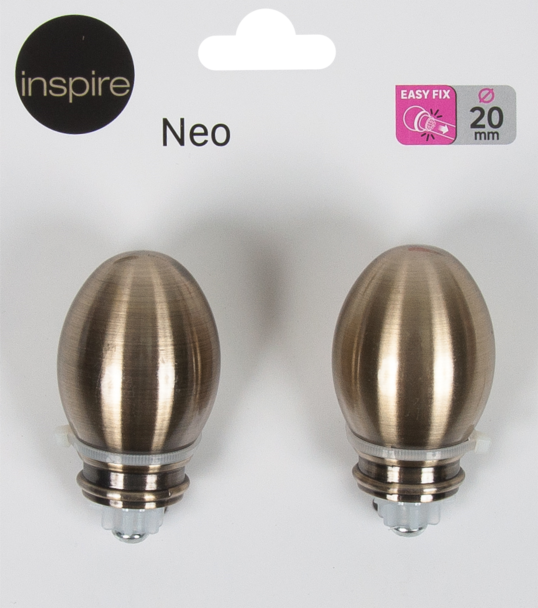 Наконечники Inspire Поммель металл 6 см цвет античное золото 2 шт - 2