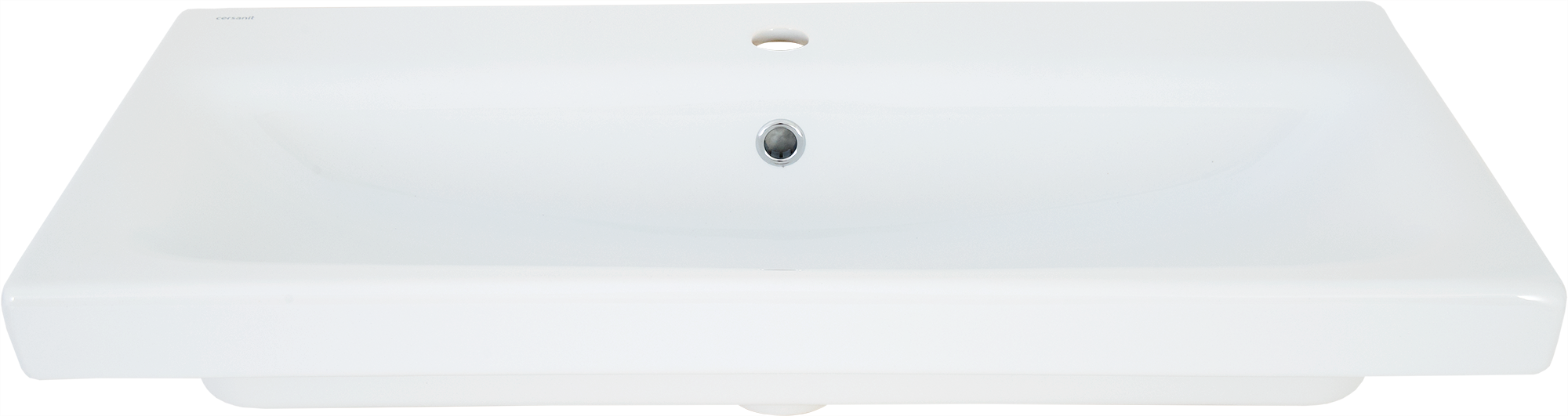 Изображение товара Раковина узкая Cersanit Moduo 80 см фарфор глянцевая белая