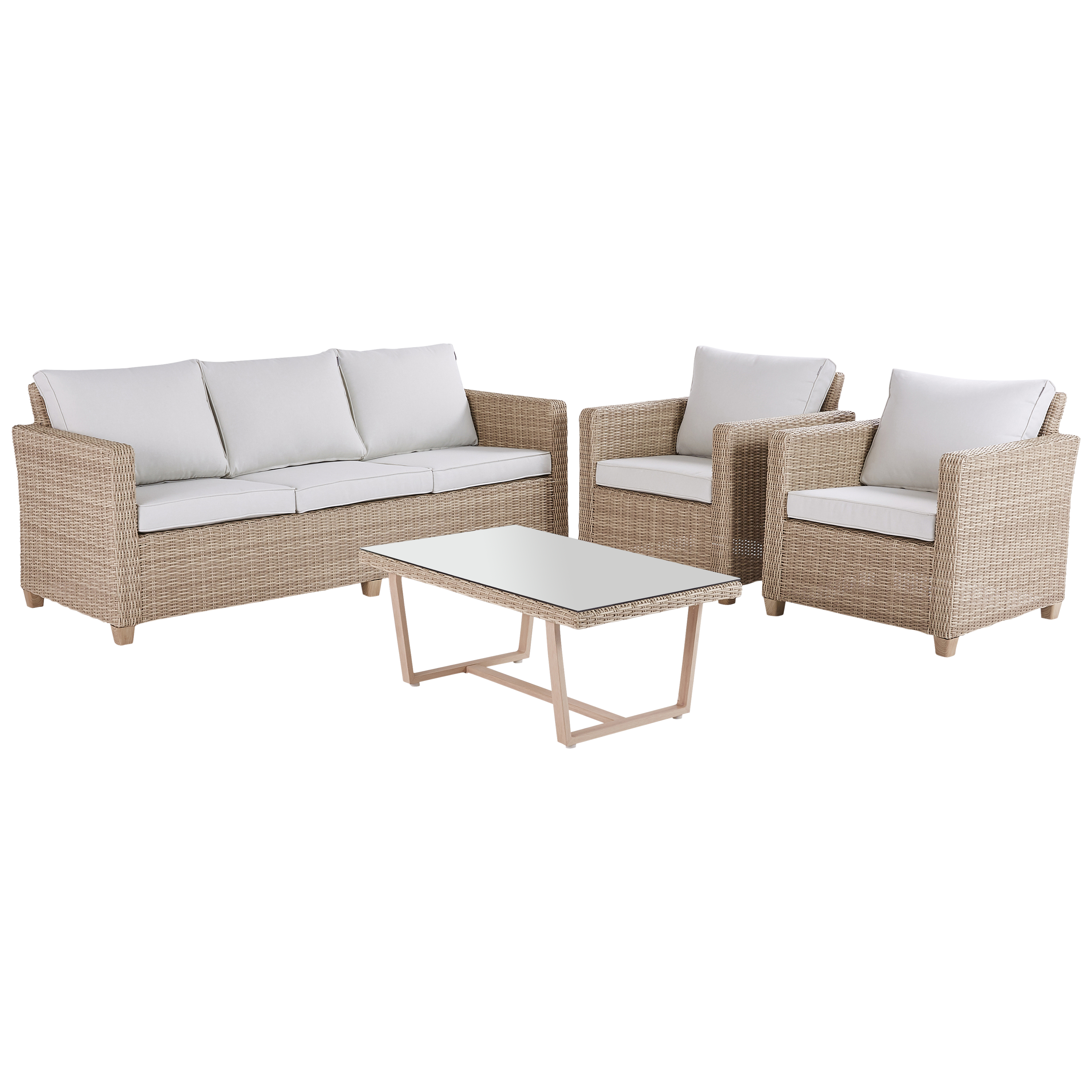 Изображение товара Набор садовой мебели Naterial Medena полиротанг цвет бежевый