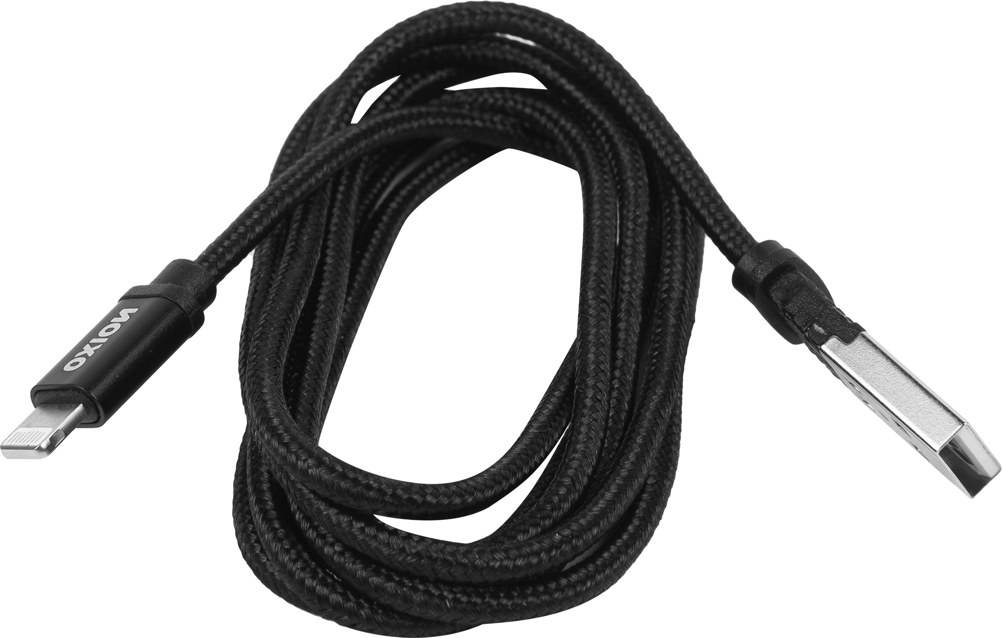 Кабель Oxion USB-Lightning 1.3 м 2 A цвет черный - 1