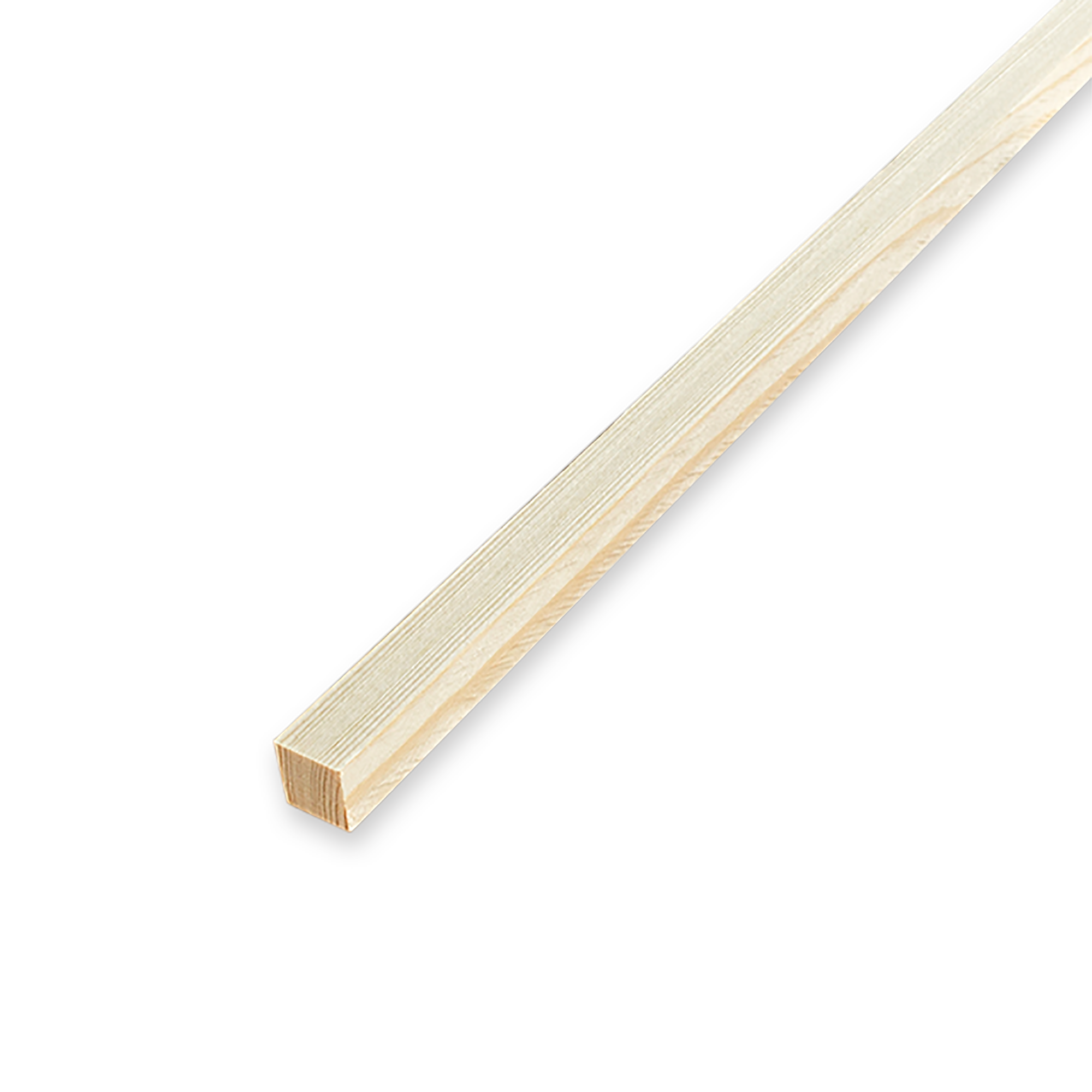 Декоративный брусок сращенный 11x11x2200 мм хвоя сорт Экстра прямой