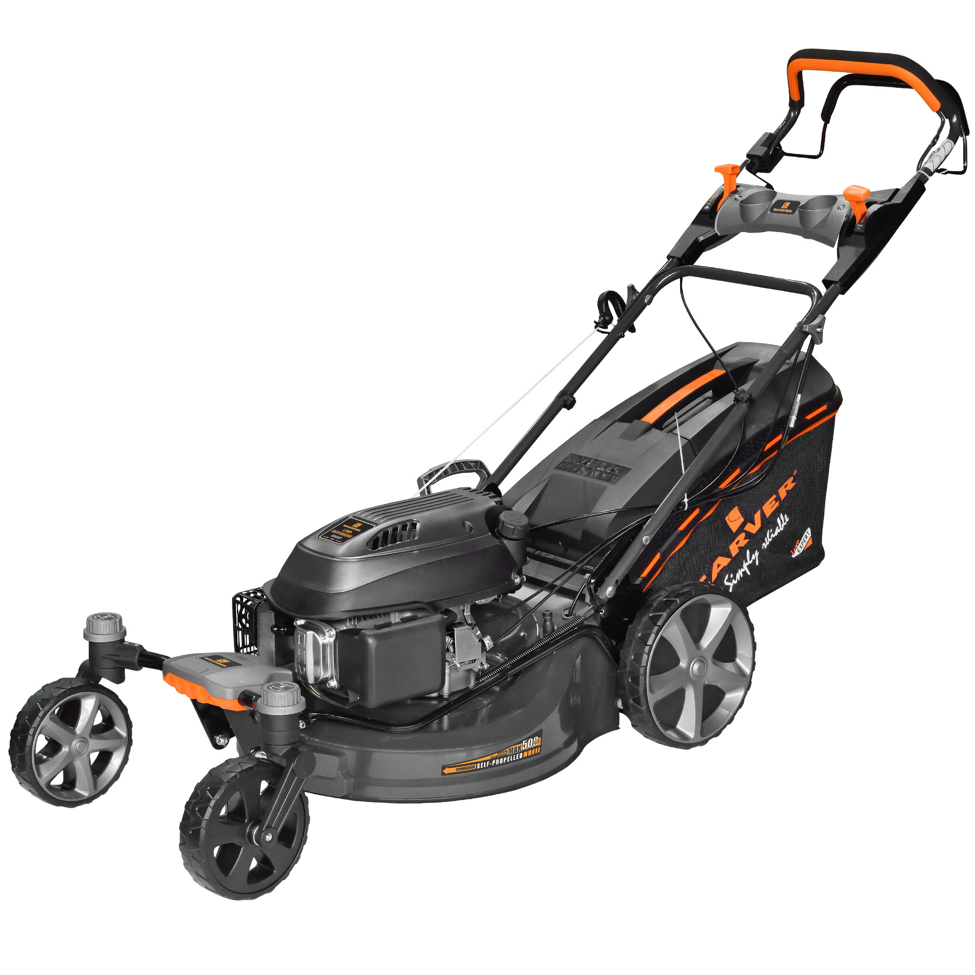 Изображение товара Газонокосилка бензиновая Carver LMG-3651DMSW 4.9 л.с. 50 см задний привод