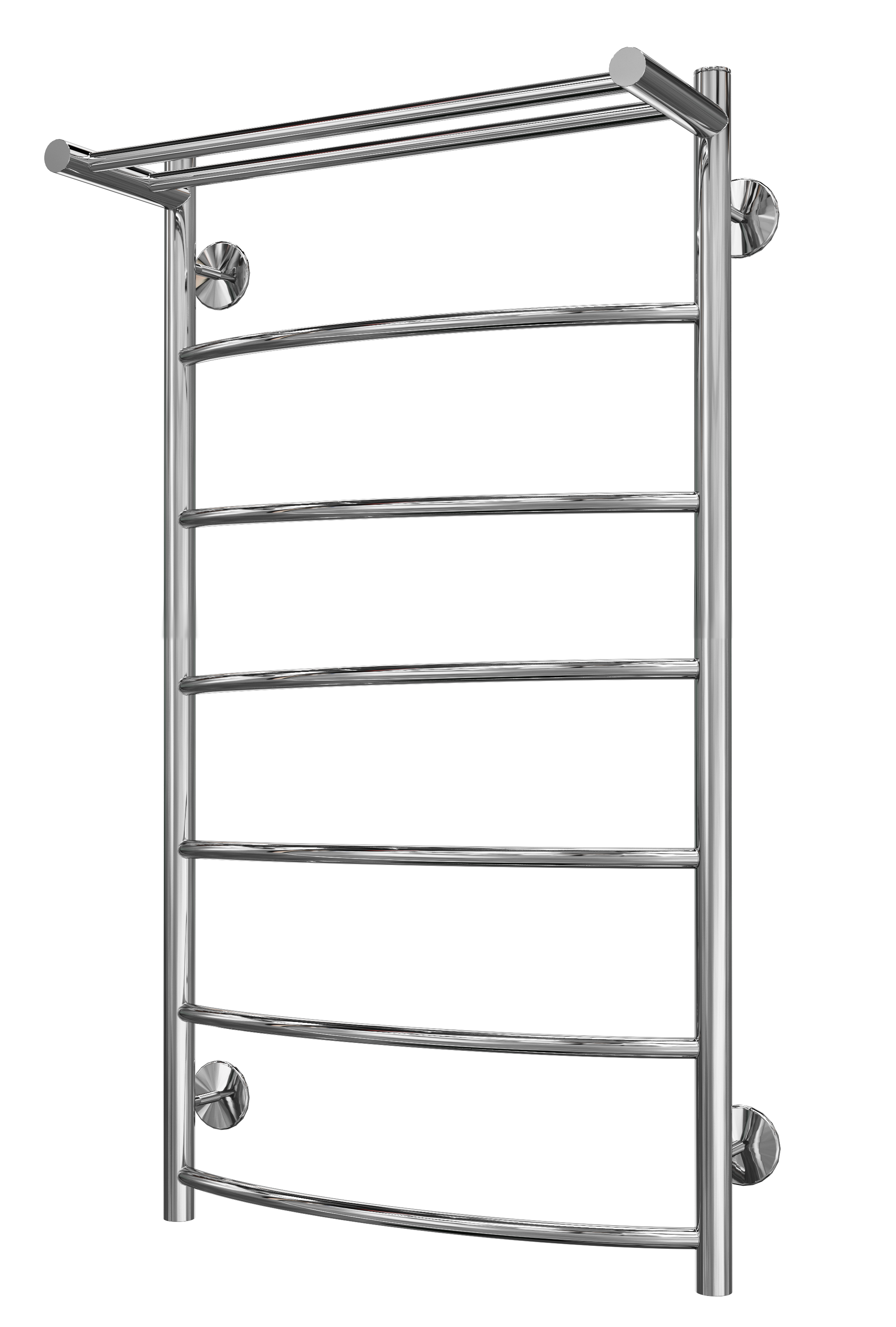 Изображение товара Водяной полотенцесушитель Вармо Сатурн П7 80x50 см с 7 перекладинами нержавеющая сталь