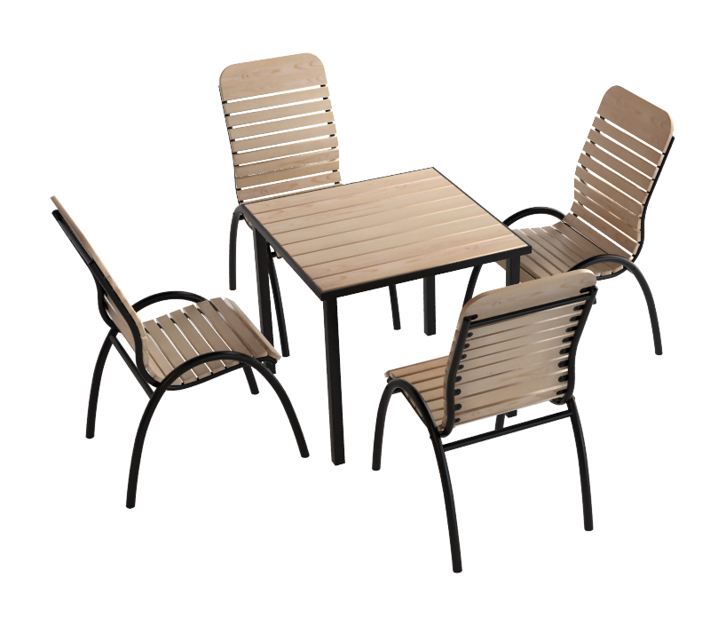 Изображение товара Комплект садовой мебели «Ара» 1 стол и 4 стула