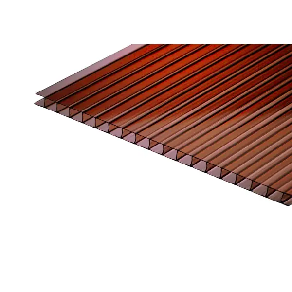 Поликарбонат сотовый 10 мм 2.1x3 м коричневый