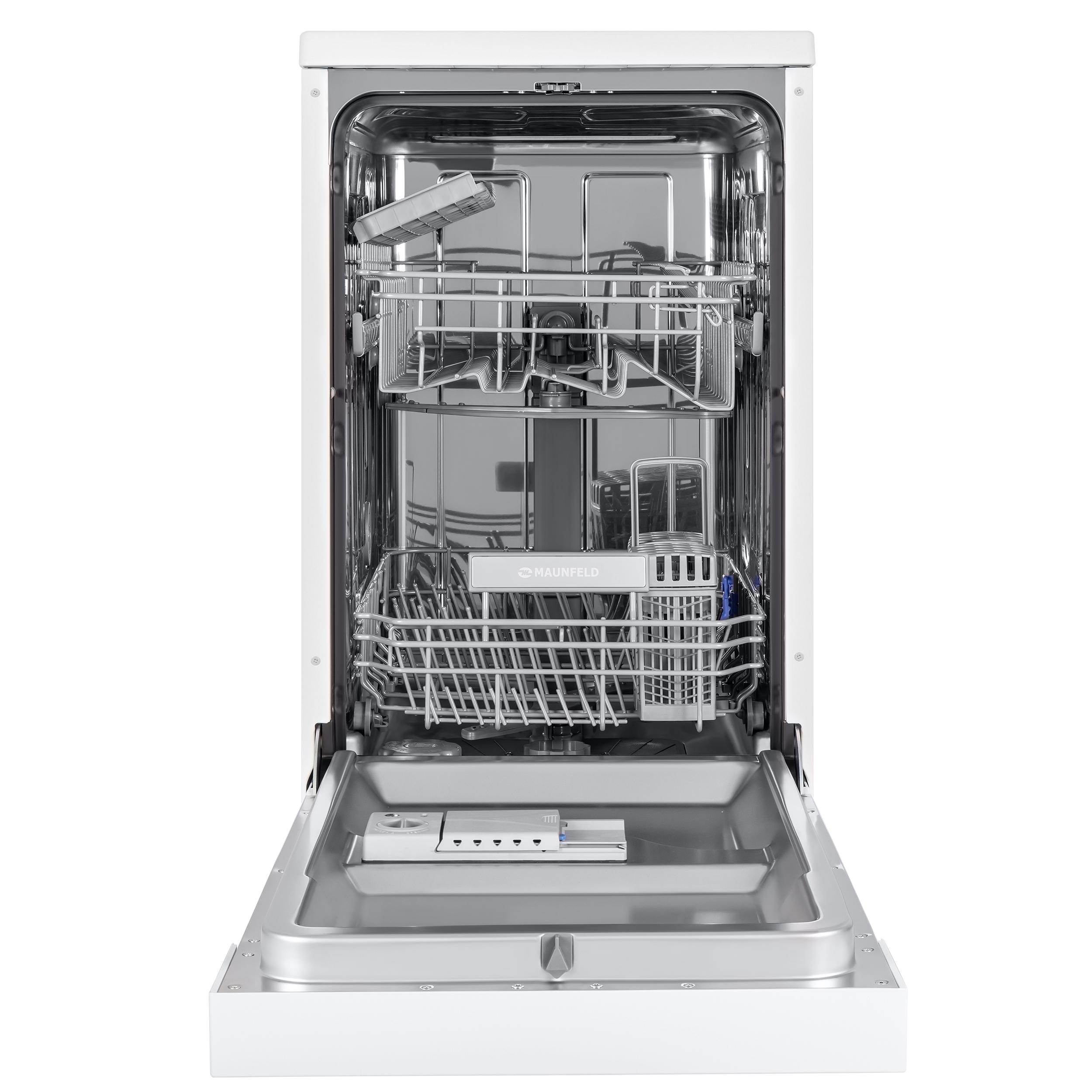 Изображение товара Посудомоечная машина Maunfeld MWF08S 45 см 9 комплектов цвет белый
