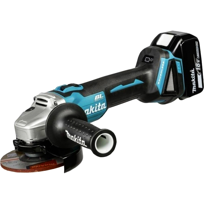 Изображение товара УШМ аккумуляторная бесщеточная Makita DGA504RF, 18 В Li-Ion 1x3 Ач, 125 мм