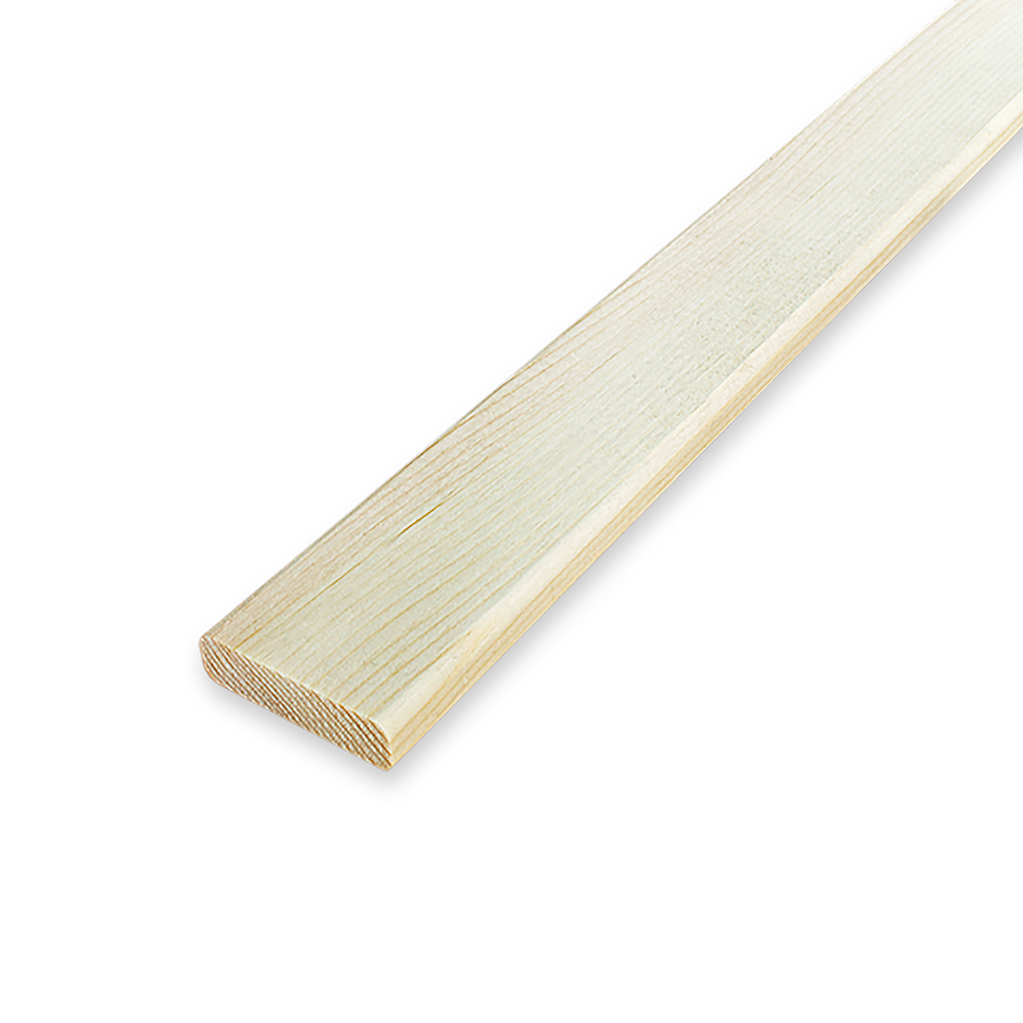 Декоративный брусок сращенный 11x40x1000 мм хвоя сорт Экстра прямой с фаской угла