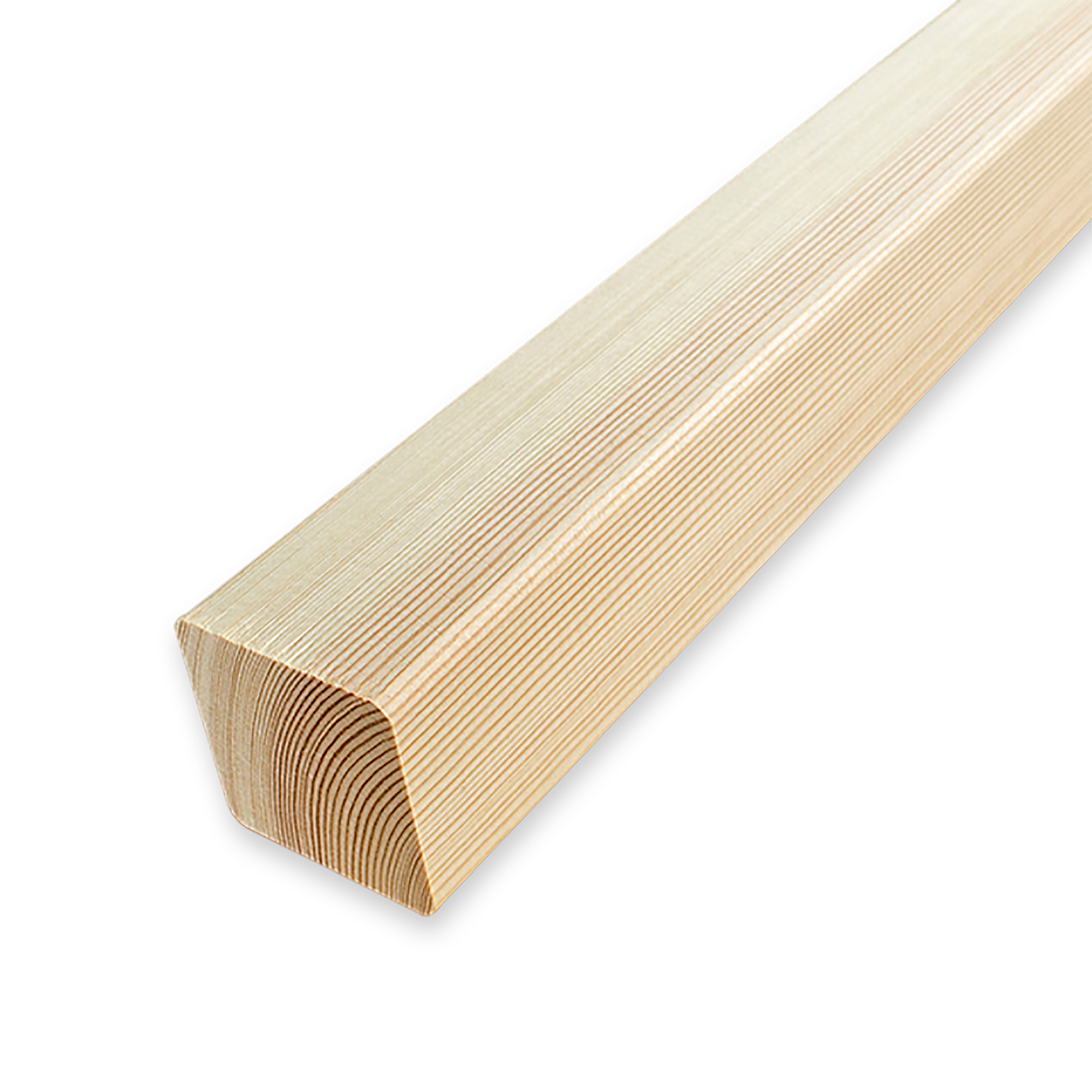 Декоративный брусок сращенный 40x40x1000 мм хвоя сорт Экстра прямой с фаской угла