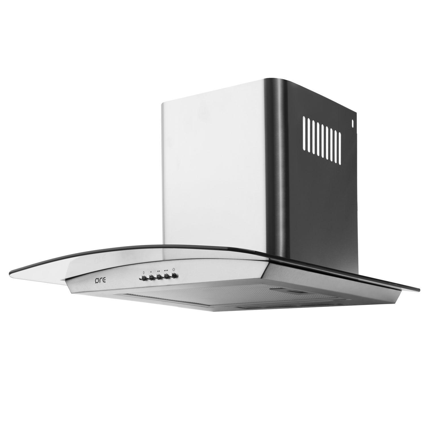 Изображение товара Вытяжка для кухни Ore Glasset 50 INOX с мощным мотором