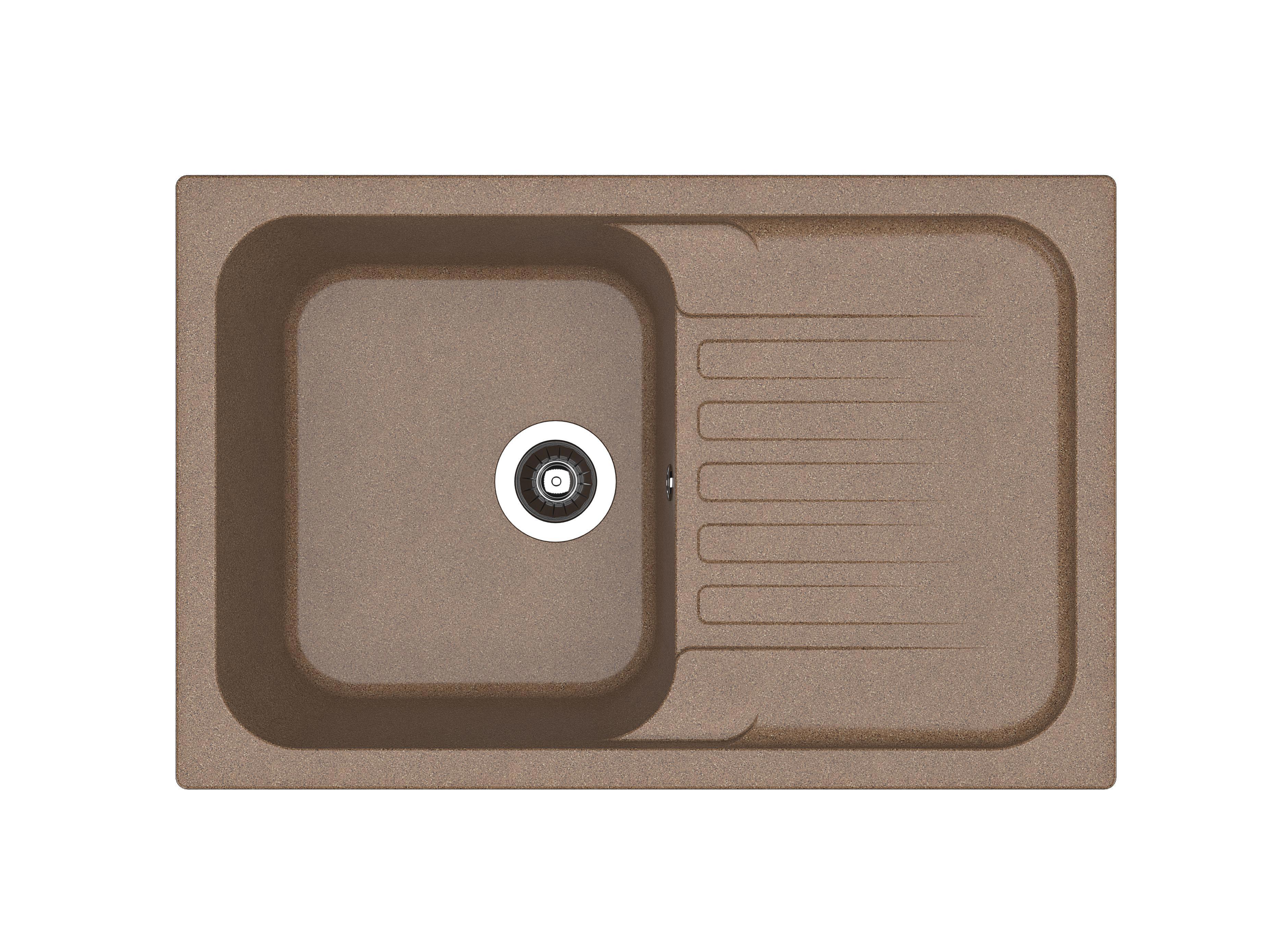 Изображение товара Врезная мойка Dr.Gans Адель 780 51x78x20 см литьевой мрамор цвет терракота