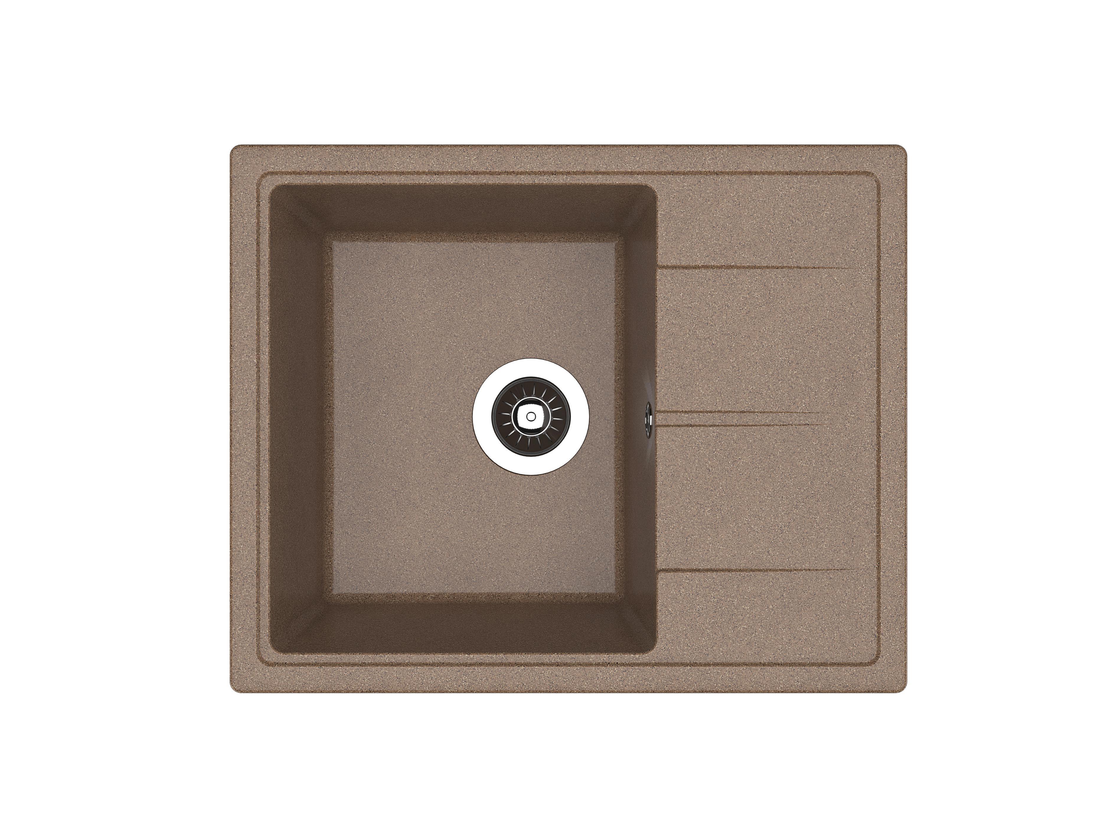 Изображение товара Врезная мойка Dr.Gans Ника 580 51x58x20 см литьевой мрамор цвет терракота