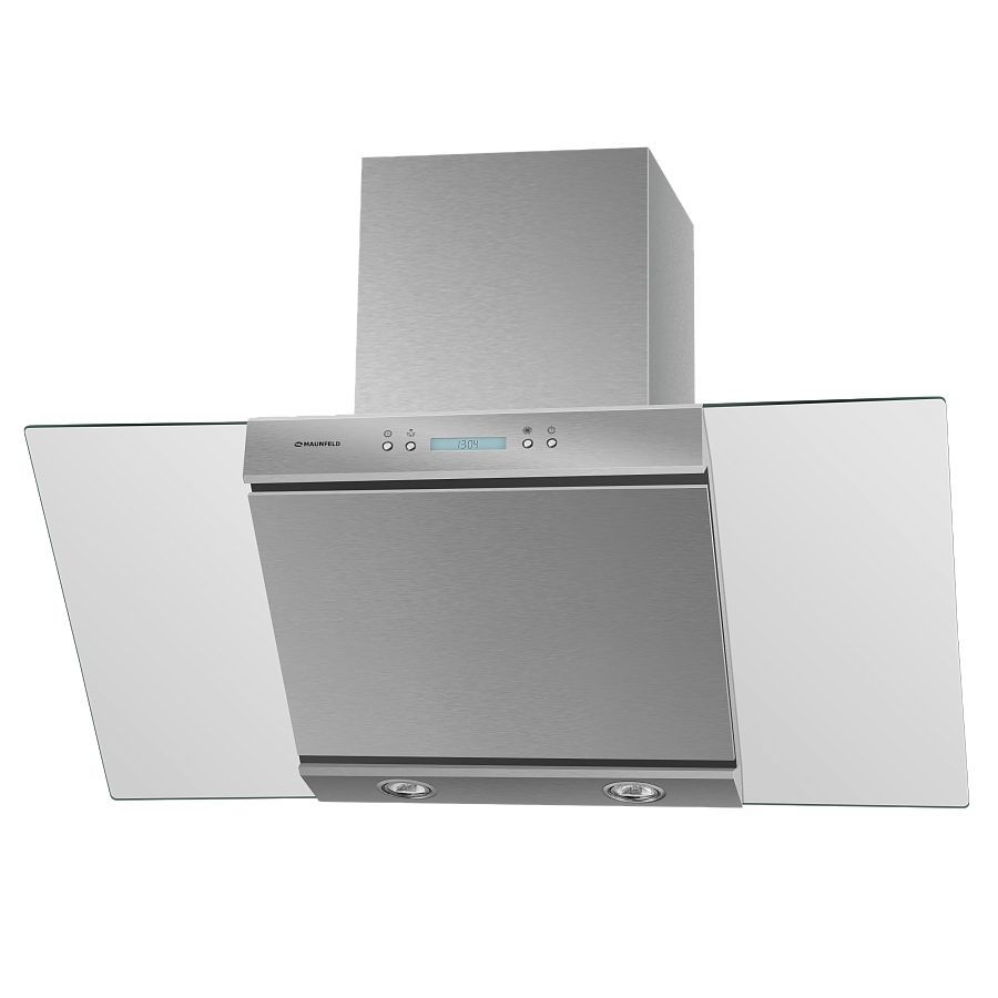 Изображение товара Кухонная вытяжка Maunfeld Gloria 90 нержавеющая сталь/прозрачное стекло