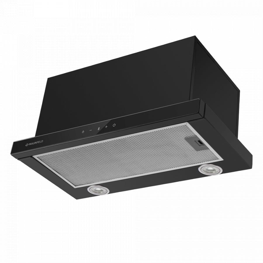 Изображение товара Встраиваемая вытяжка Maunfeld Ts Touch 50 Glass Black 50 см цвет черный