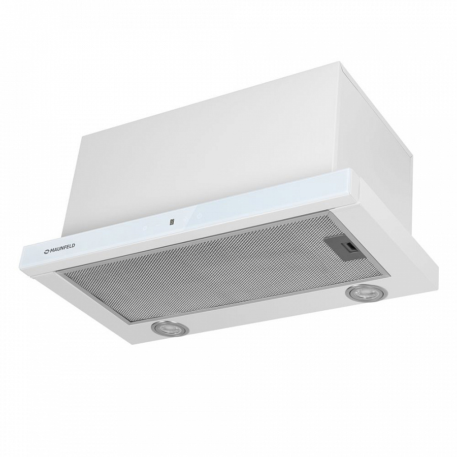 Изображение товара Встраиваемая вытяжка Maunfeld Ts Touch 50 Glass White 50 см сенсорное управление