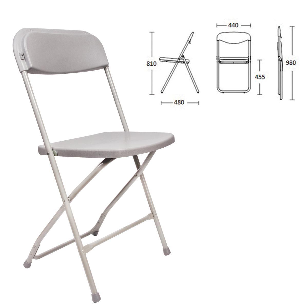 Изображение товара Стул складной для дома и офиса BRABIX Golf CF-002 серый