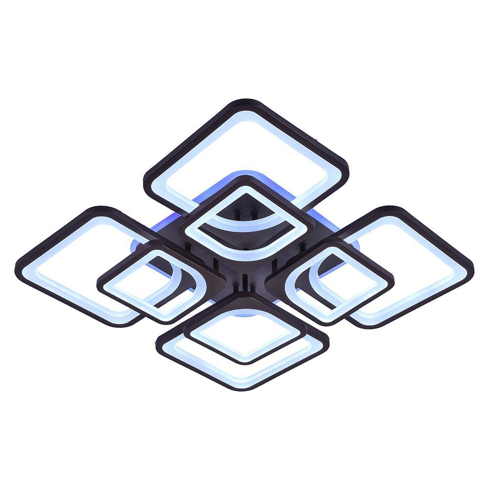 Изображение товара Люстра светодиодная Profit Light 8057/4+4 COF белого цвета с RGB подсветкой