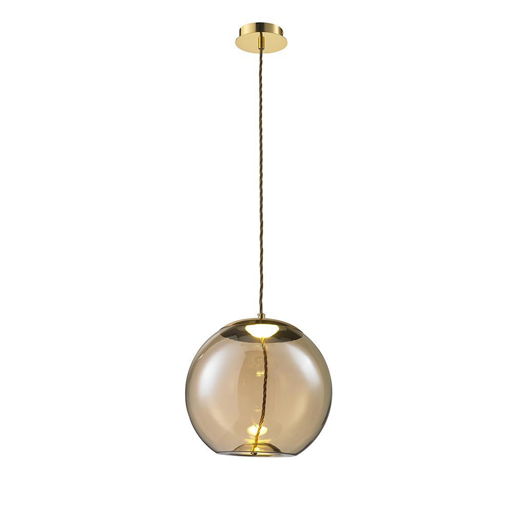 Изображение товара Подвесная люстра светодиодная Lumien Hall Avila LH4110/1PC-GD-AM нейтральный свет 3 м²