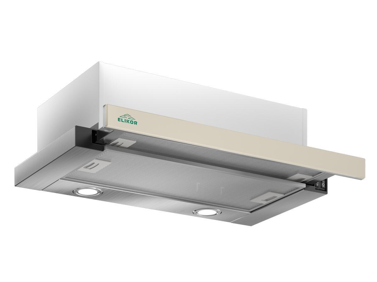 Изображение товара Встраиваемая вытяжка Elikor Интегра GLASS 60Н-400-В2Д из нержавеющей стали и стекла