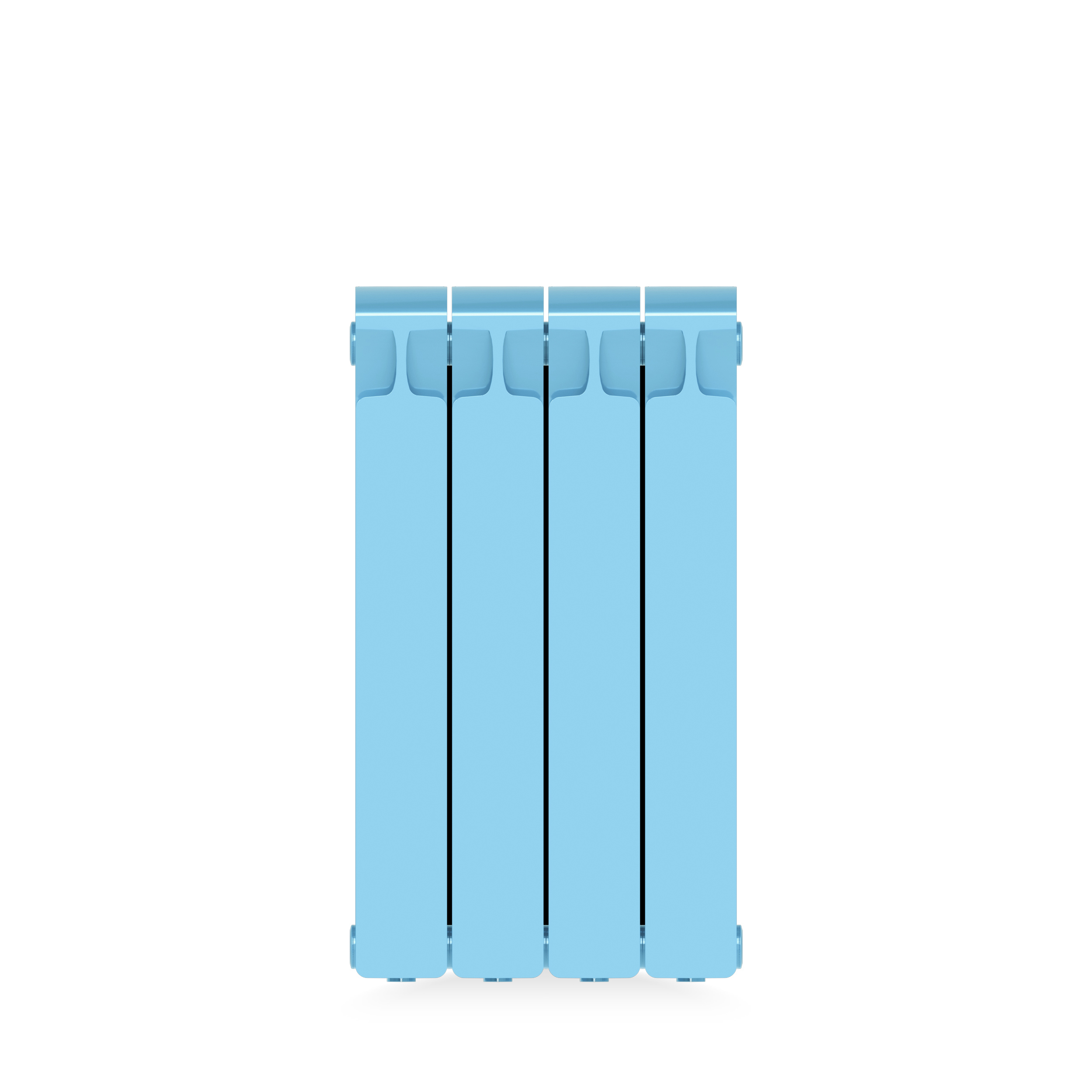 Изображение товара Радиатор Rifar Monolit 500 RM50043/45024 4 секции боковое подключение биметалл голубой