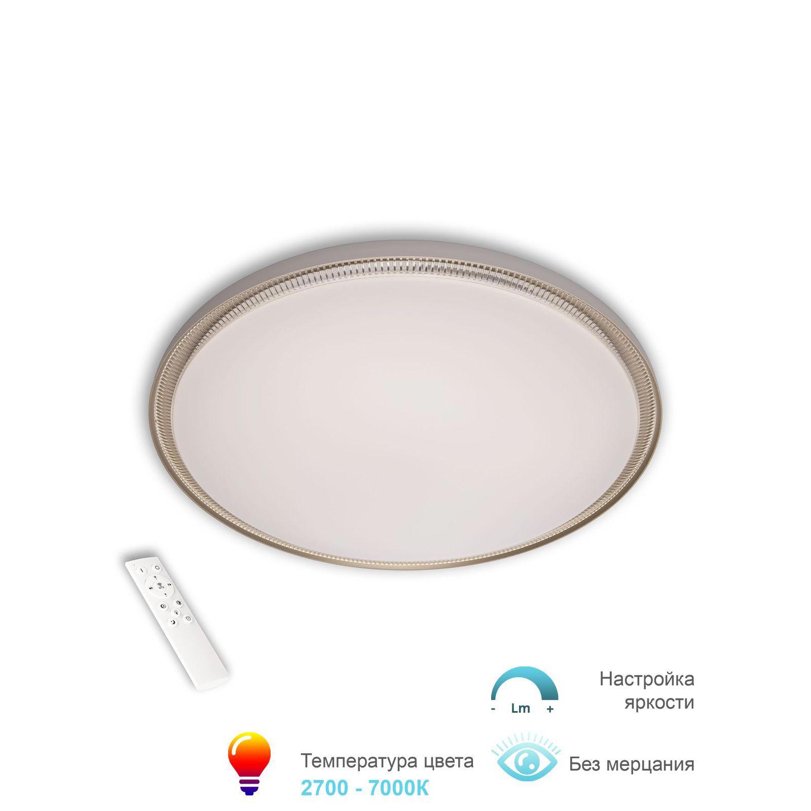 Изображение товара Люстра потолочная светодиодная TURIN 3306.B237-350 White Gold 36 Вт диаметр 42 см