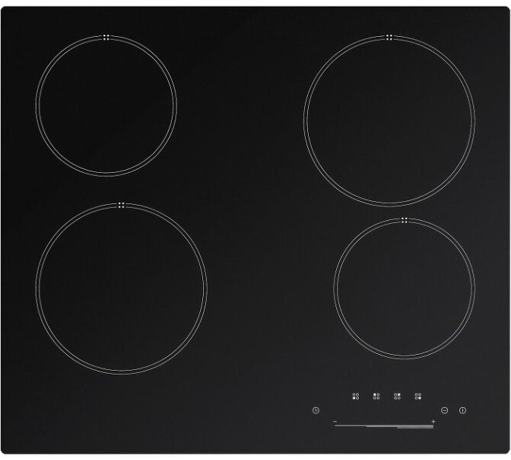 Изображение товара Стеклокерамическая варочная панель Kuche CSH 640 B 59 см 4 конфорки цвет черный