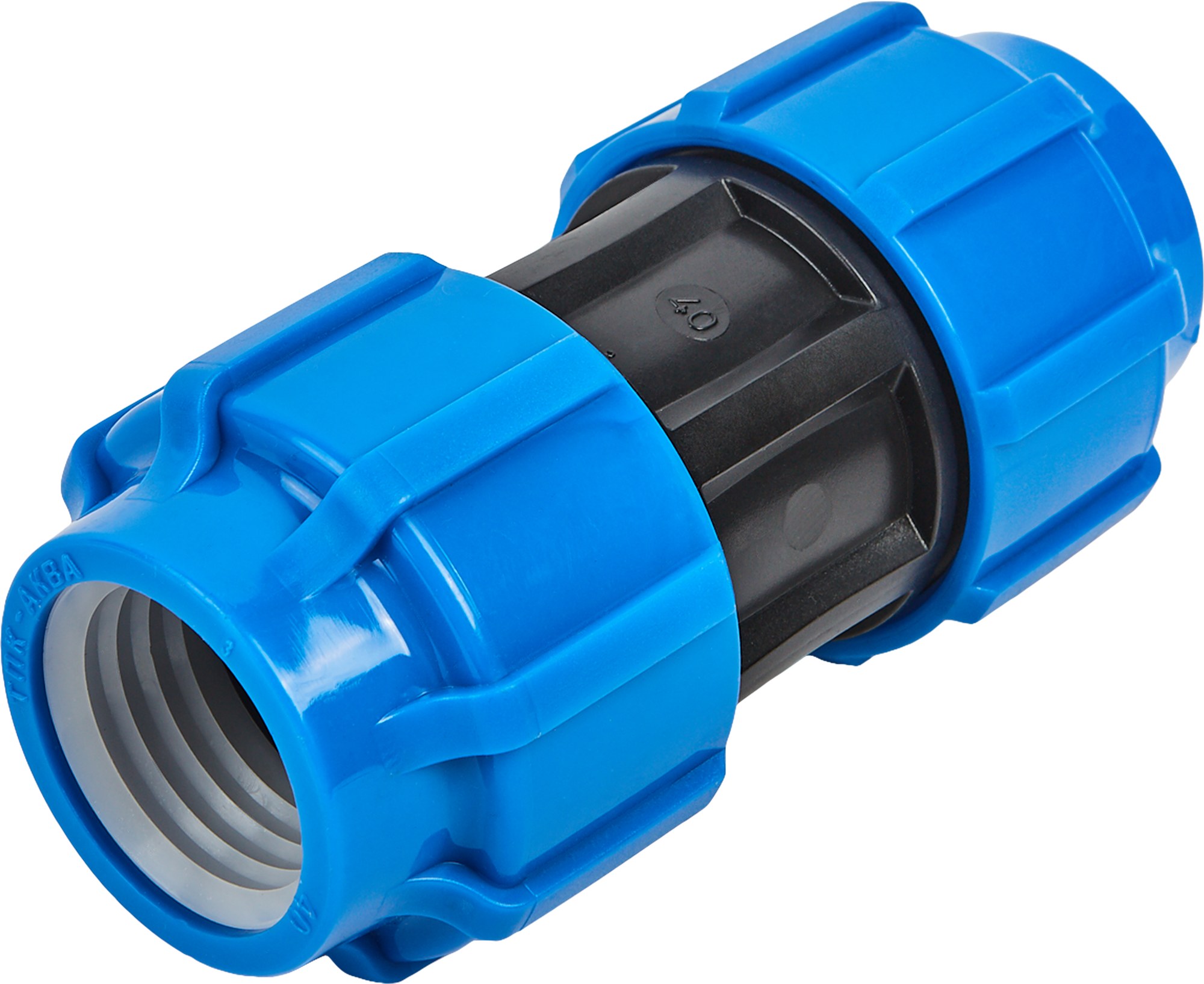 Изображение товара Муфта Политэк 40x40 мм полипропилен обжимная