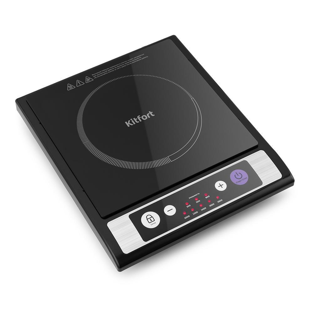 Изображение товара Индукционная настольная плита Kitfort КТ-107 28 см 1 конфорка черный