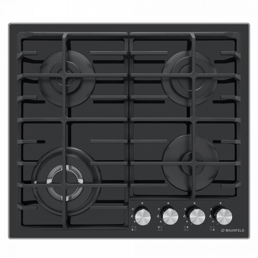 Изображение товара Газовая варочная панель Maunfeld EGHG.64.63CB-G 59 см 4 конфорки цвет черный