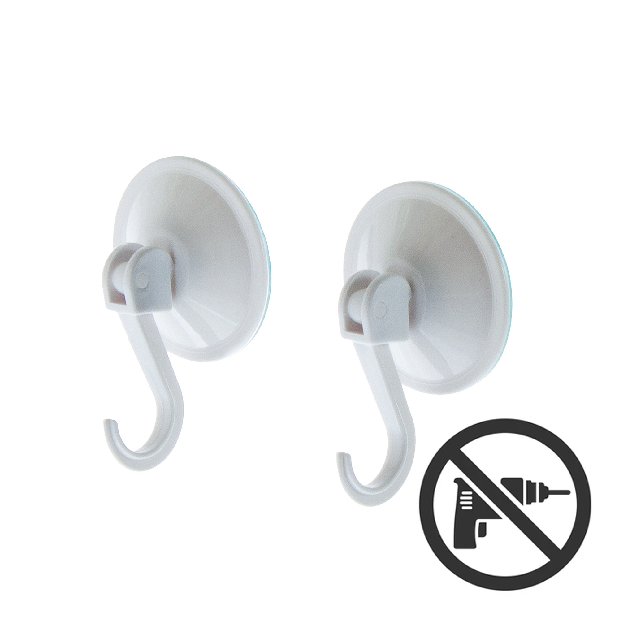 Изображение товара Крючки Fest Easy Solution на присоске 2 шт для ванной комнаты Пластик