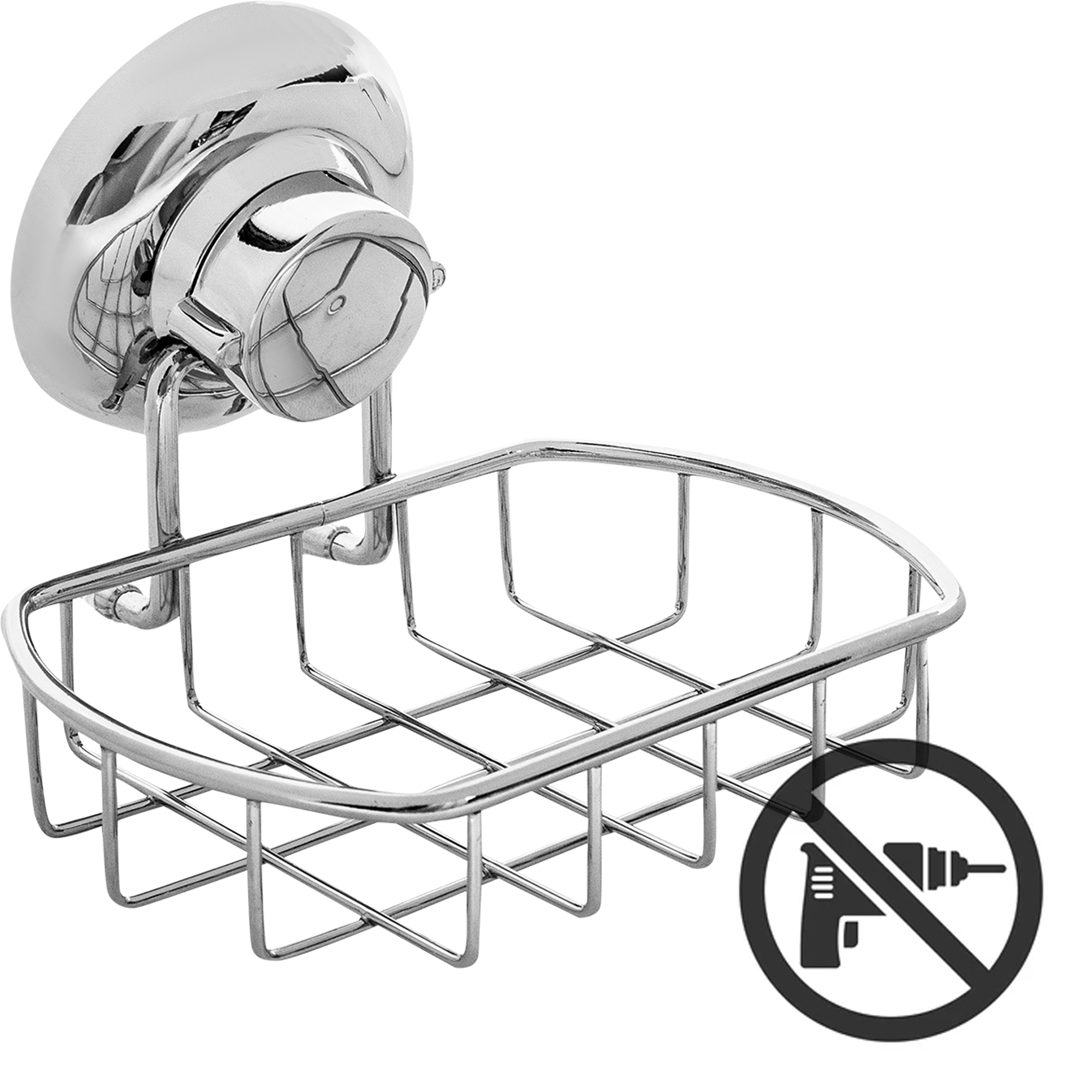 Изображение товара Мыльница подвесная Fest Expanse на присоске сталь хром серия Expanse