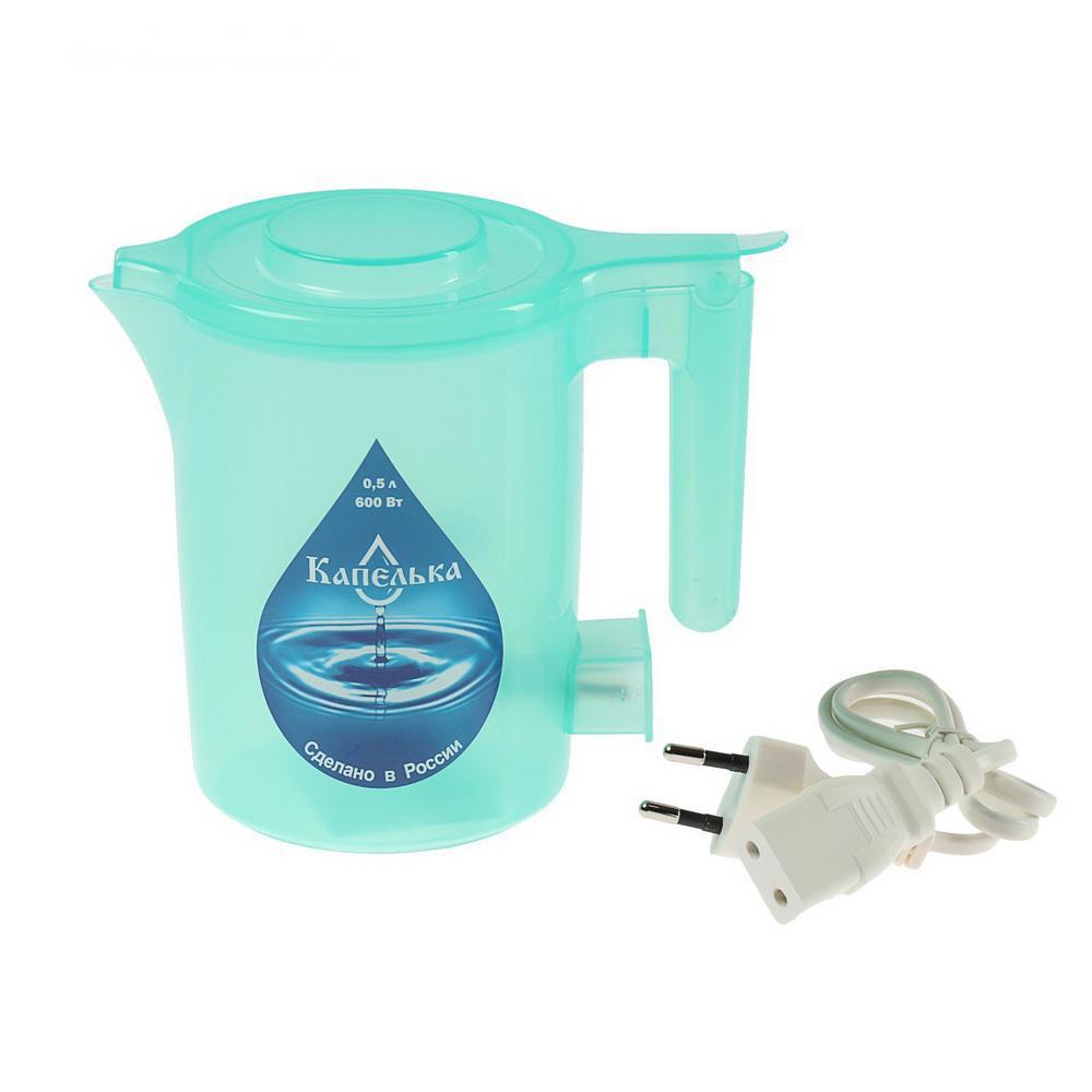 Изображение товара Чайник электрический Капелька 0.5л цвет зеленый