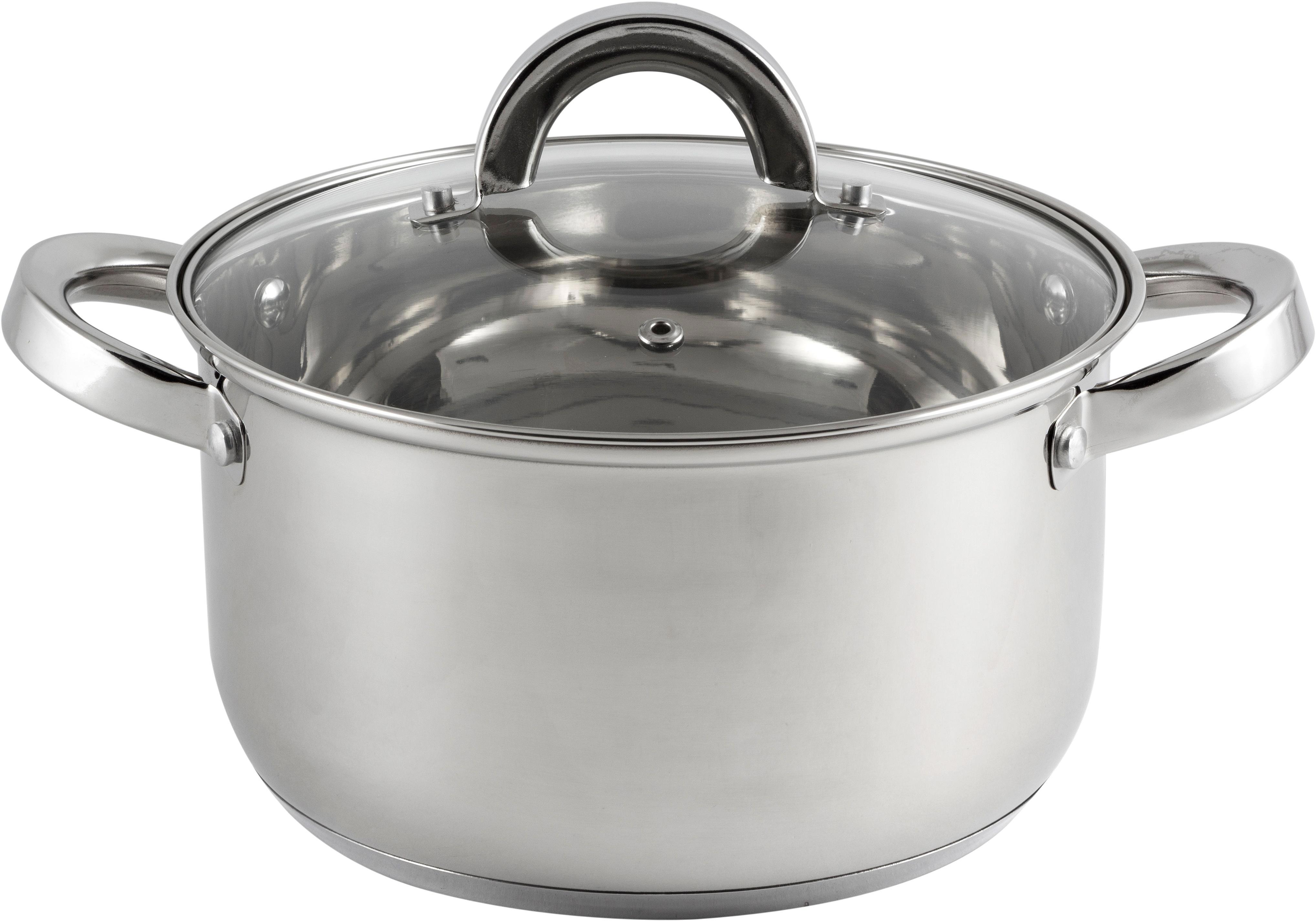 Изображение товара Кастрюля Mallony Mediano 5 8л с крышкой из стекла и пароотводом