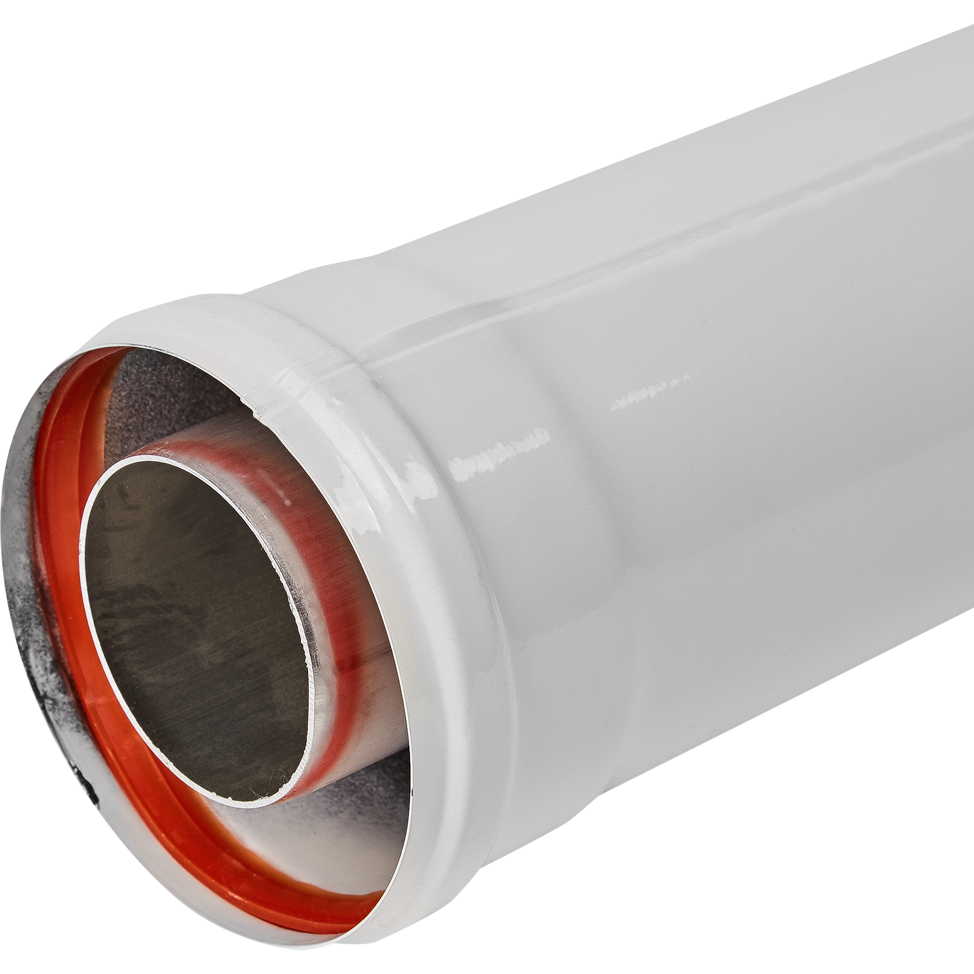 Изображение товара Дымоходная труба коаксиальная Krats D60/100 мм 1 м антилед Россия